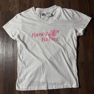 Kasey Kahne NASCAR Winners Circle Bodies Collection White V-Neck‎ T-Shirt Large